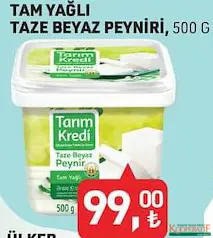TARIM KREDİ TAM YAĞLI TAZE BEYAZ PEYNİR 500 G TARIM KREDİ TAM YAĞLI TAZE BEYAZ PEYNİR 500 G